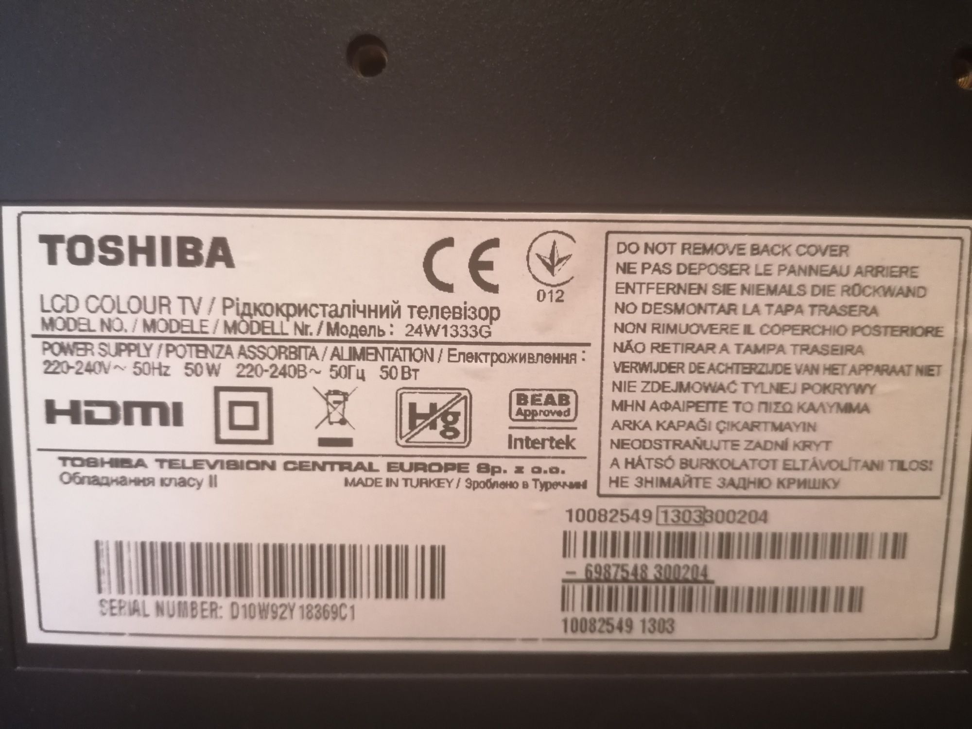 Telewizor Toshiba