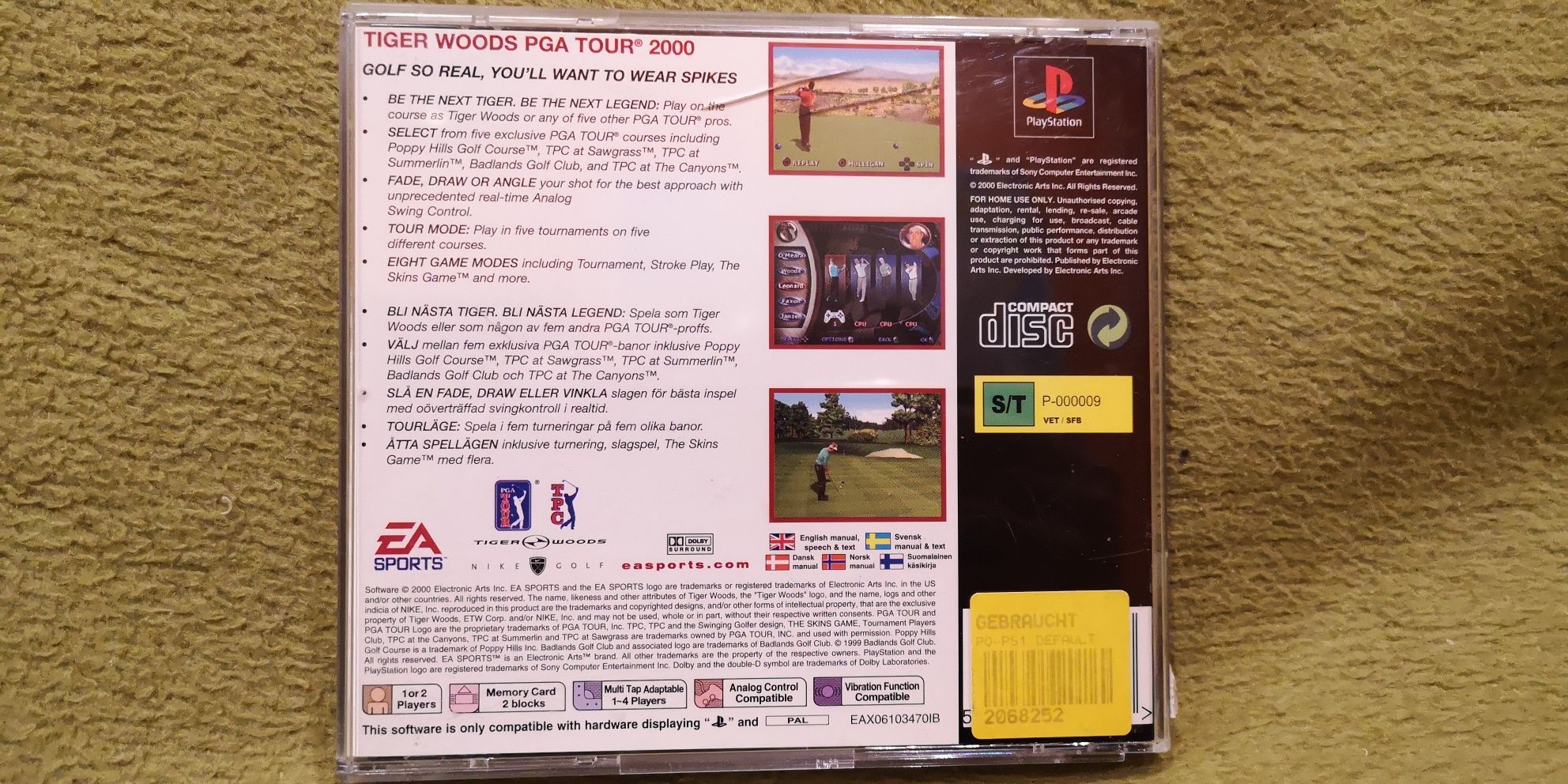 Tiger Woods pga Tour 2000 psx