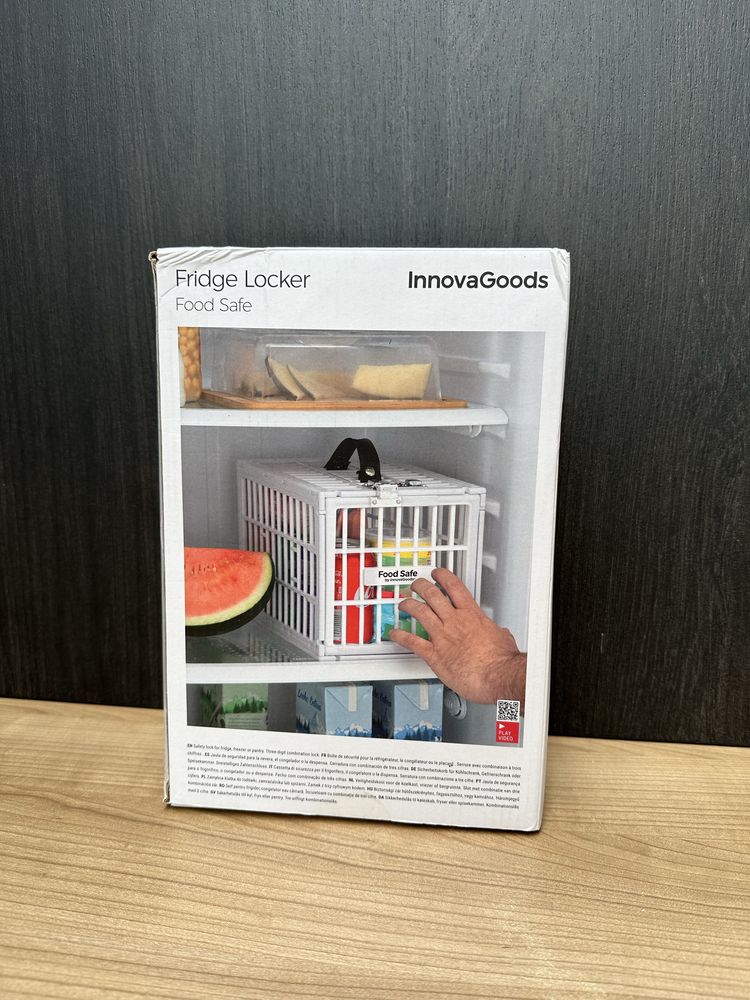 Lodówkowy sejf pojemnik, InnovaGoods zamykana klatka do lodówki