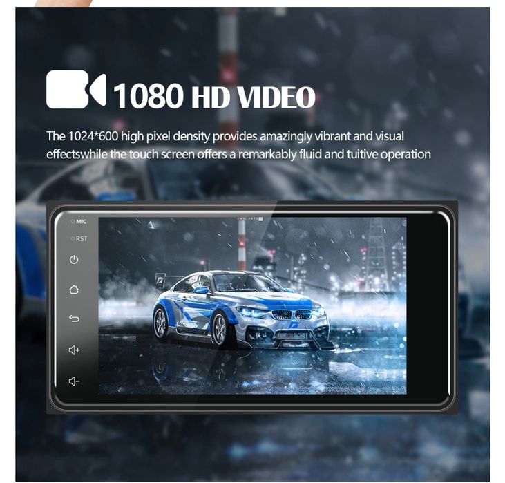 Rádio android 7 polegadas Toyota Corolla WiFi Touch GPS Bluetooth NOVO