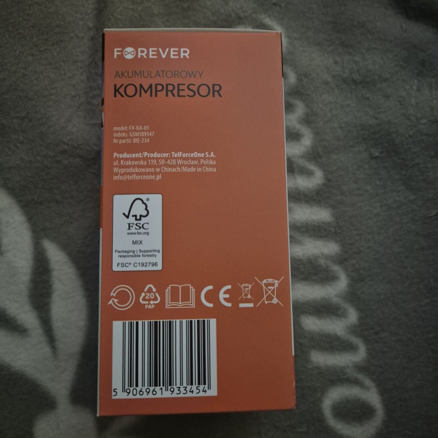 Kompresor akumulatorowy Forever NOWY