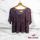 Hollister bluzka damska M boho kwiaty szerokość 52 cm długość 57 cm