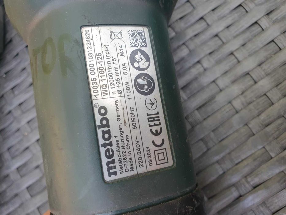 Szlifierka Metabo 10 sztuk nietestowane uciete kable zobacz zdjecia
