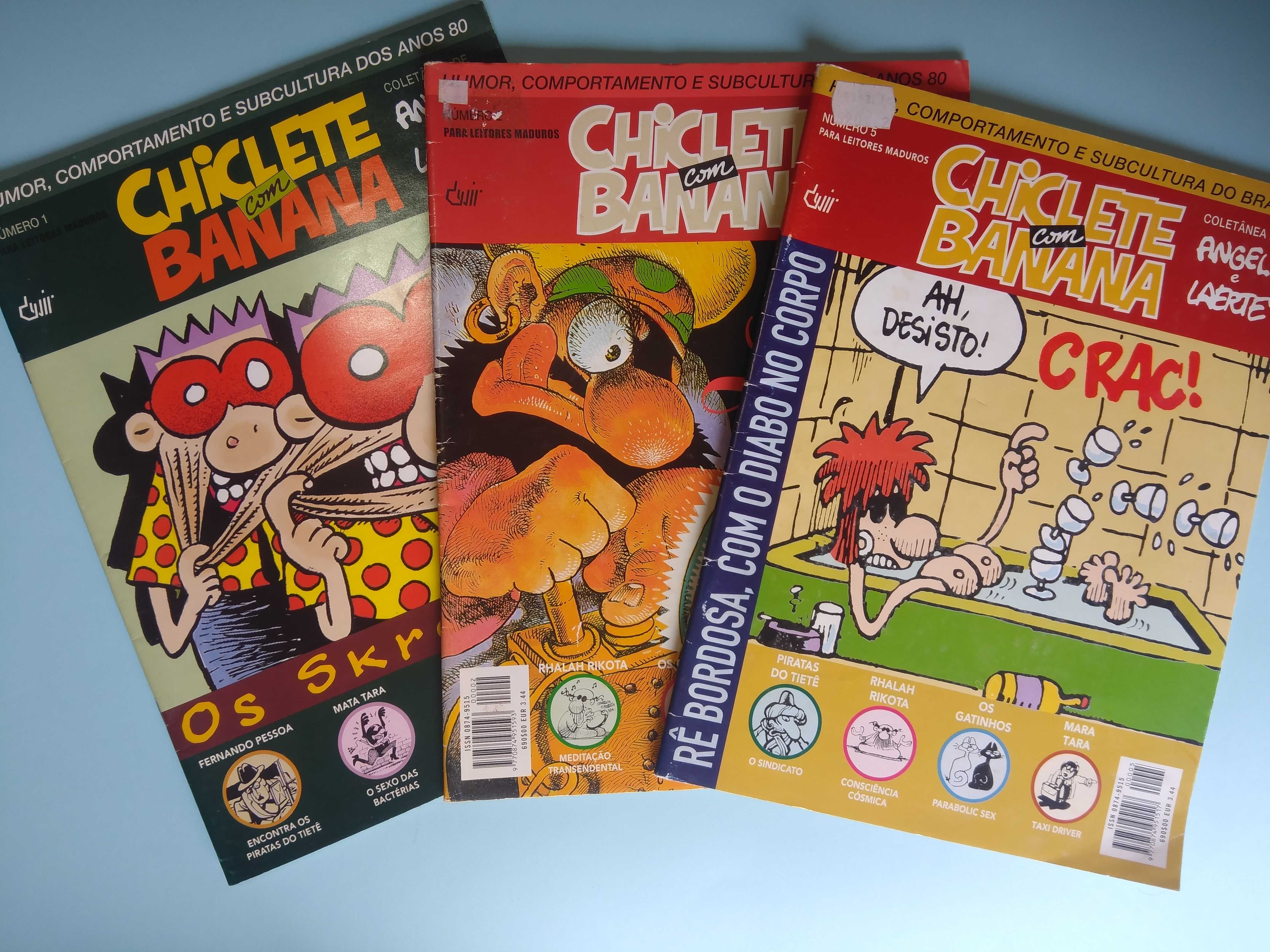 "PIRATAS DO TIETÊ" e "CHICLETE COM BANANA" - 9 revistas