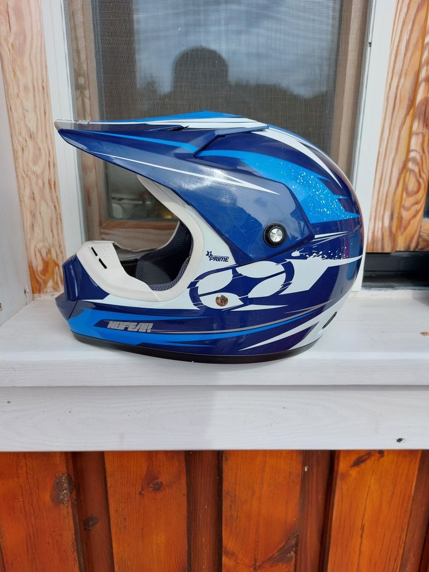 Niebieski Kask Motorowerowy No Fear Prime 1