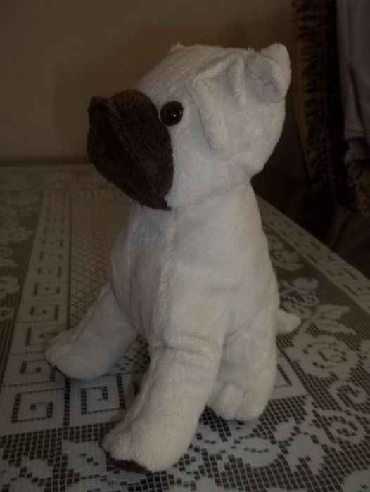 Pluszak Piesek Biało-brązowy