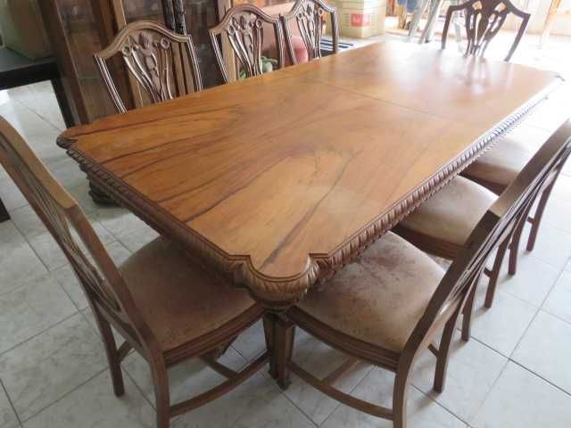 Mesa  e  Cadeiras  Vintage  Nogueira