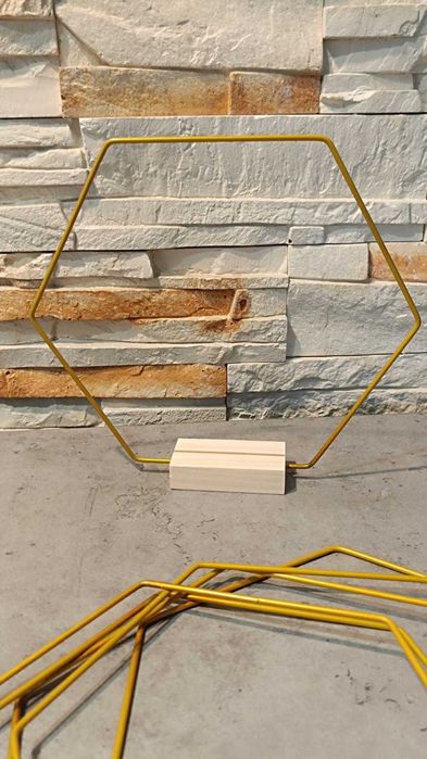 metalowe pierścionki kwiatowe dekoracje na stół 6szt