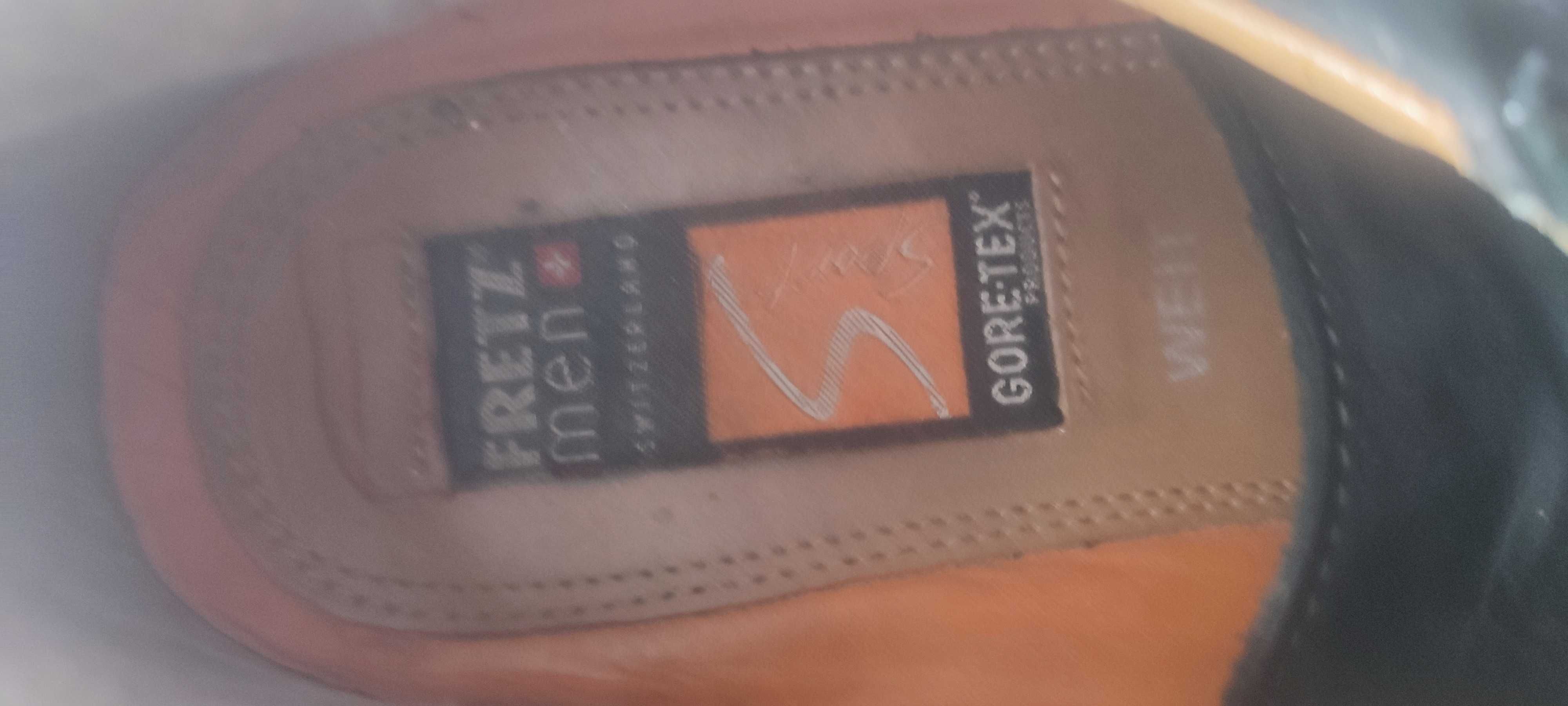 Туфлі кросівки чоловічі шкіряні Fretz Menangus gore-tex. Швейцарія.