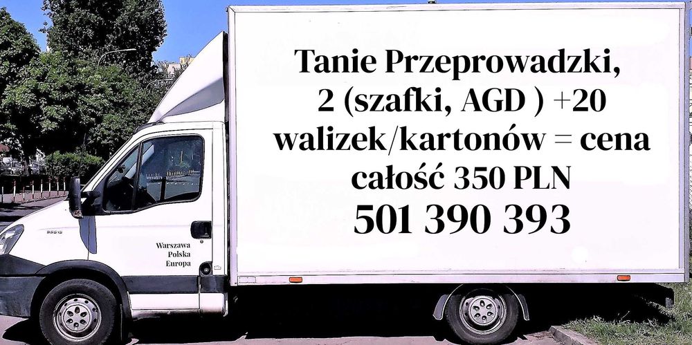 Przeprowadzki Warszawa tanie solidne kartony gratis wycena tel w 3 min