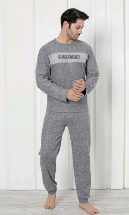 Піжама чоловіча, теплий хатній костюм