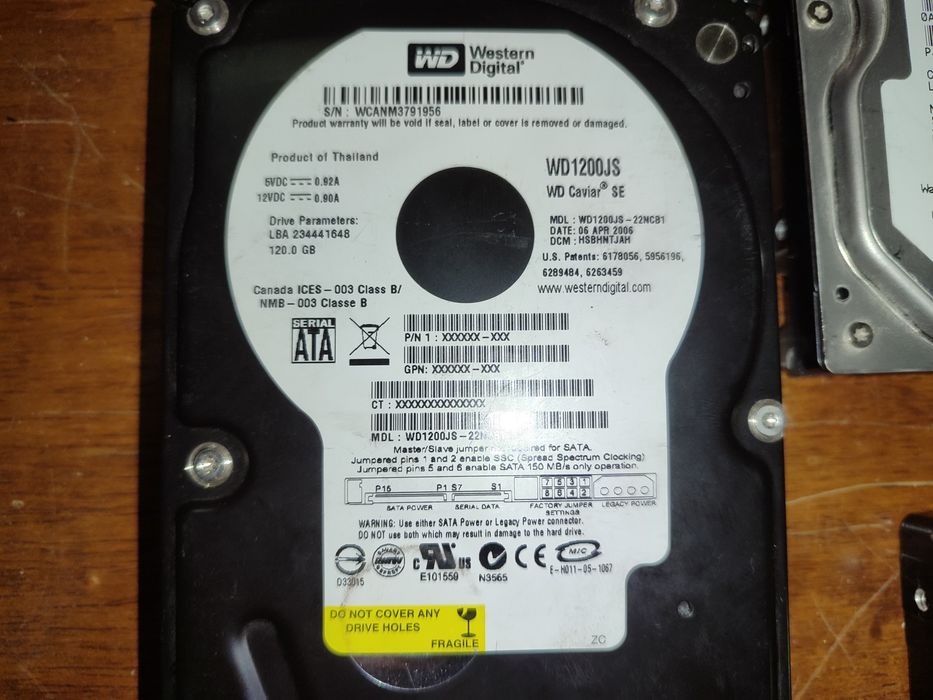 Жёсткие диски samsung, western digital, dekstar