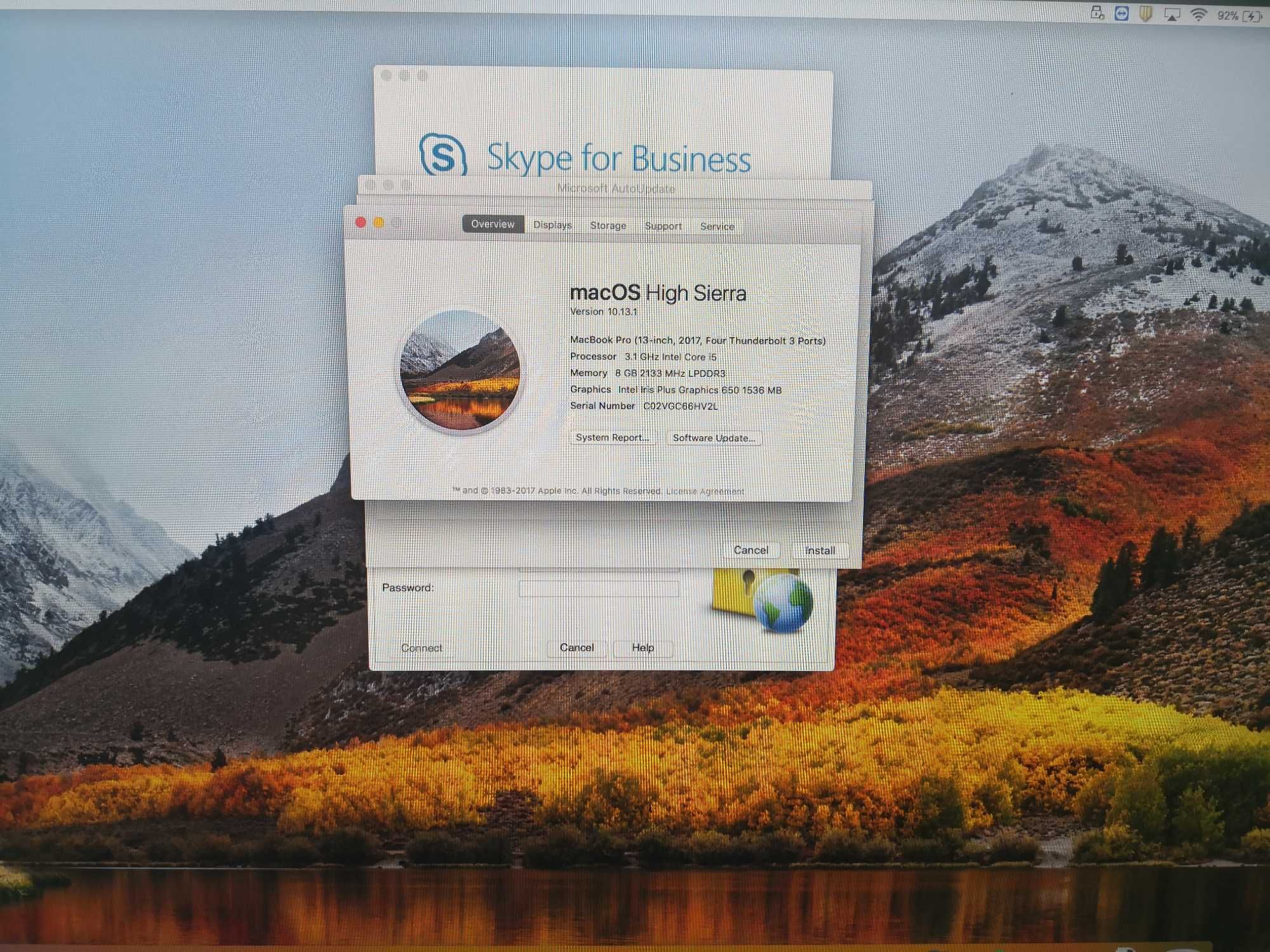 Macbook Pro 13 256GB A1706 Touchbar