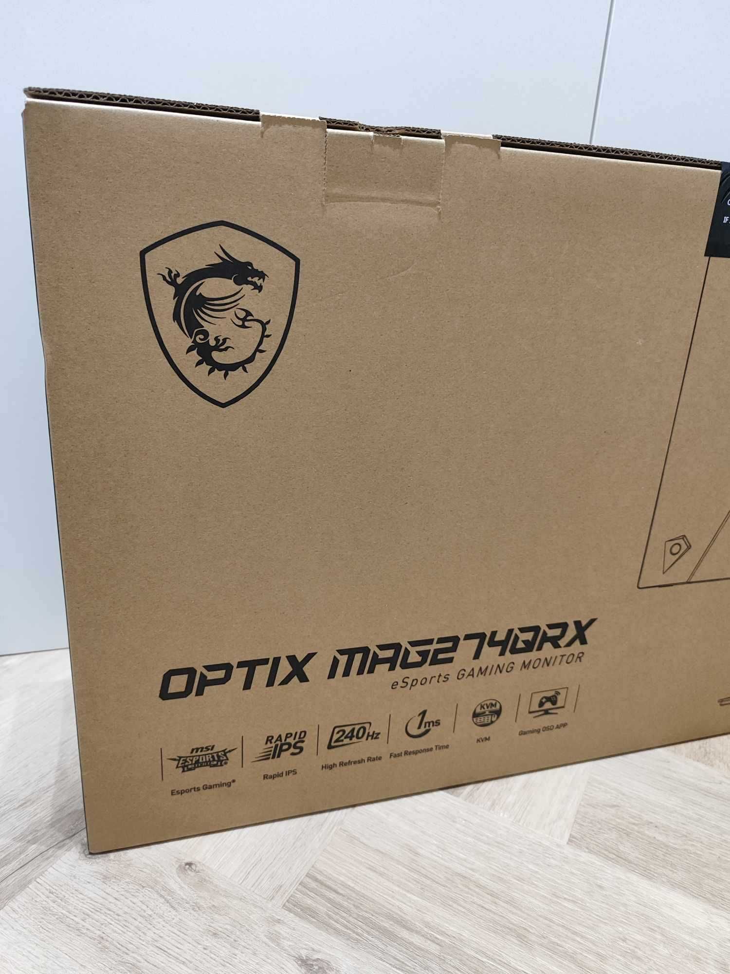 Monitor MSI Optix MAG274QRX 27" 2560x1440px IPS 240Hz 1 ms
