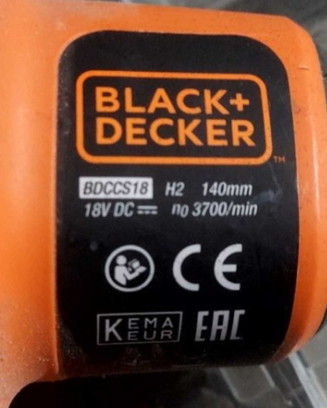 Аккумуляторная циркулярка BLACK+DECKER 18в