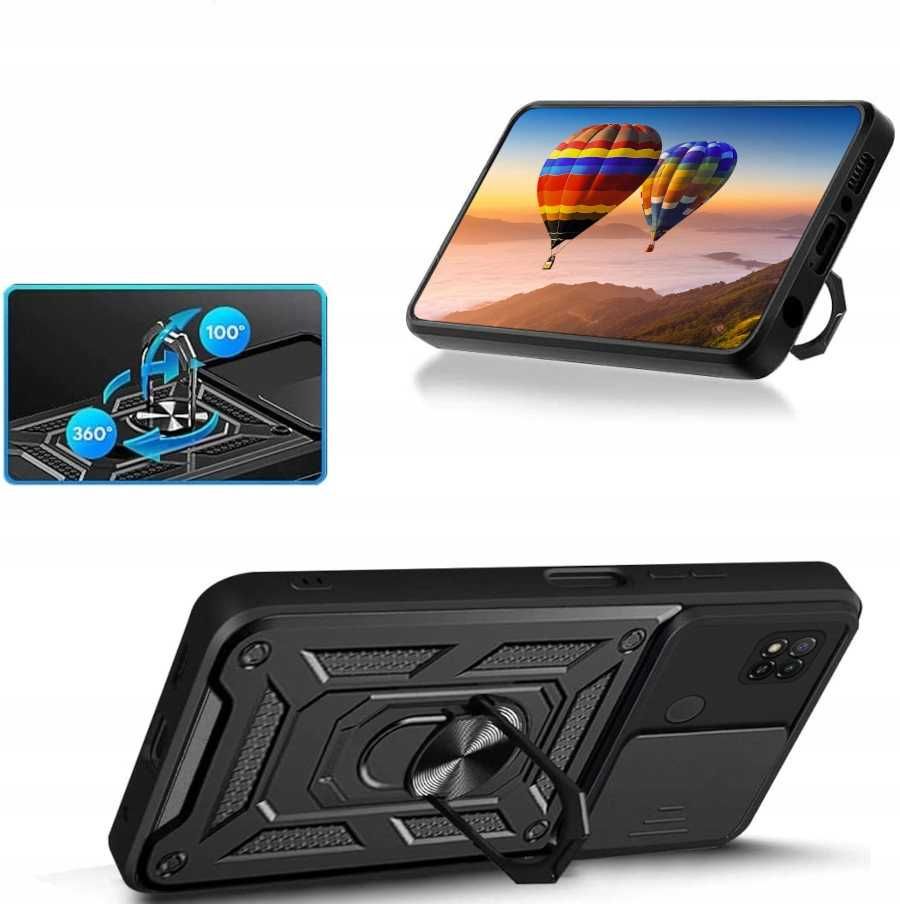 Etui Pancerne do Xiaomi Redmi 9C + Szkło Hartowane