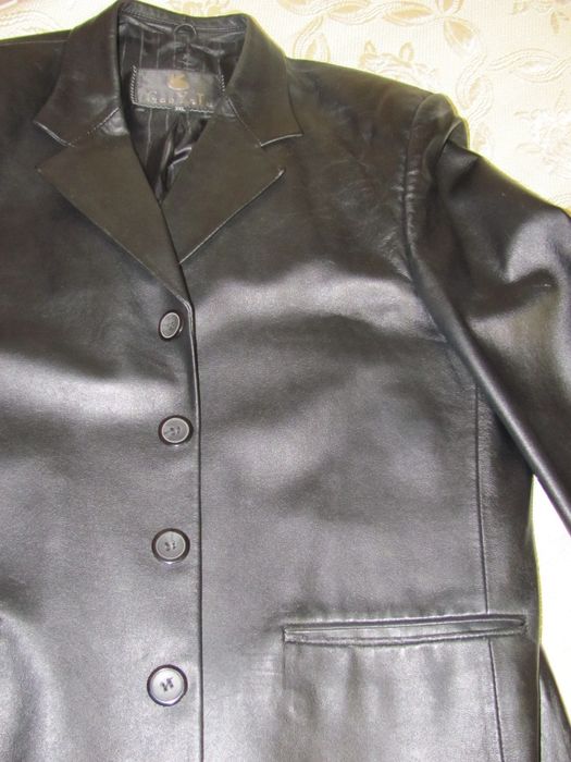 Пиджак муж кожа 52