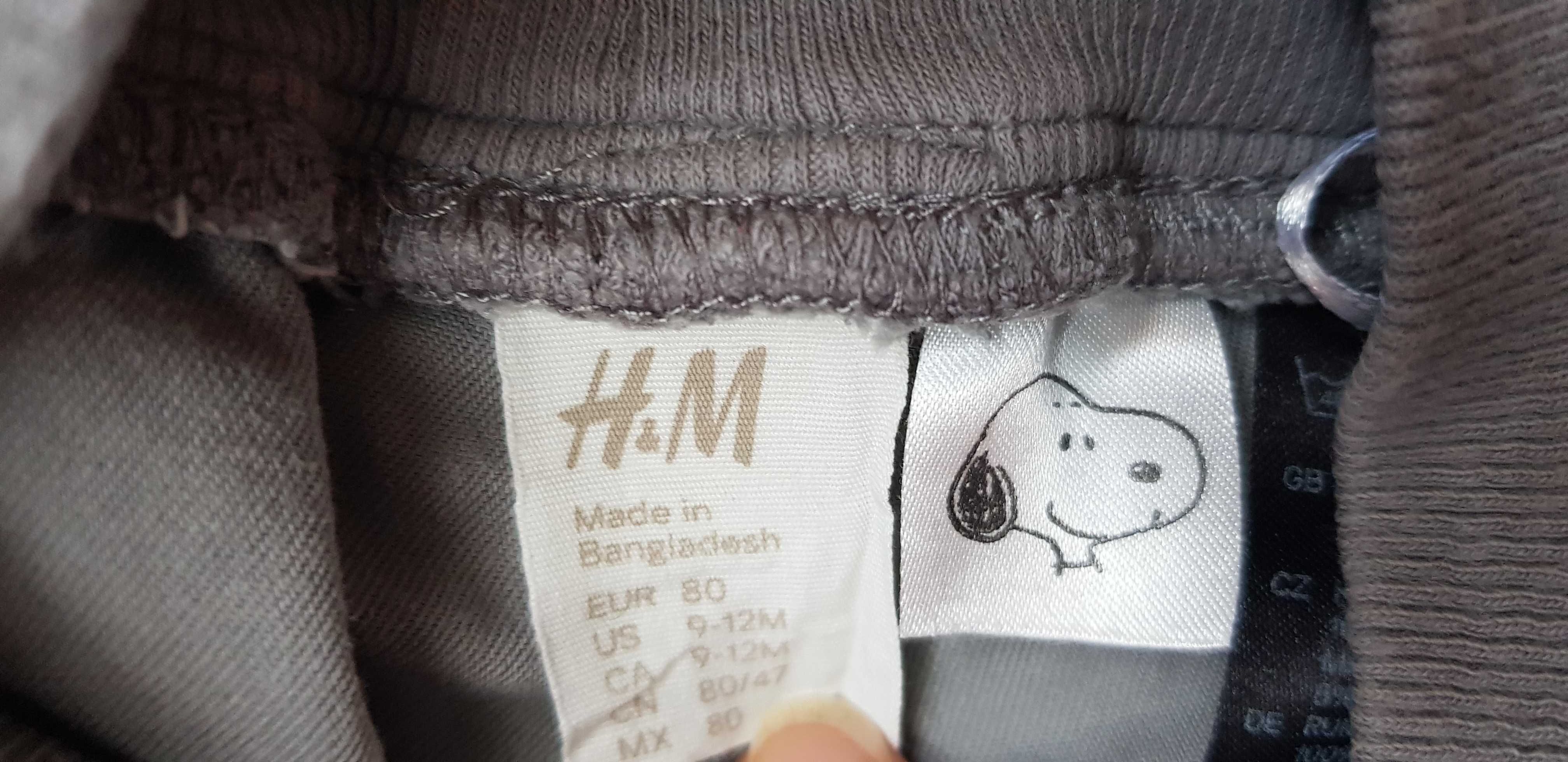 Spodnie chłopięce jasnoszare H&M 80