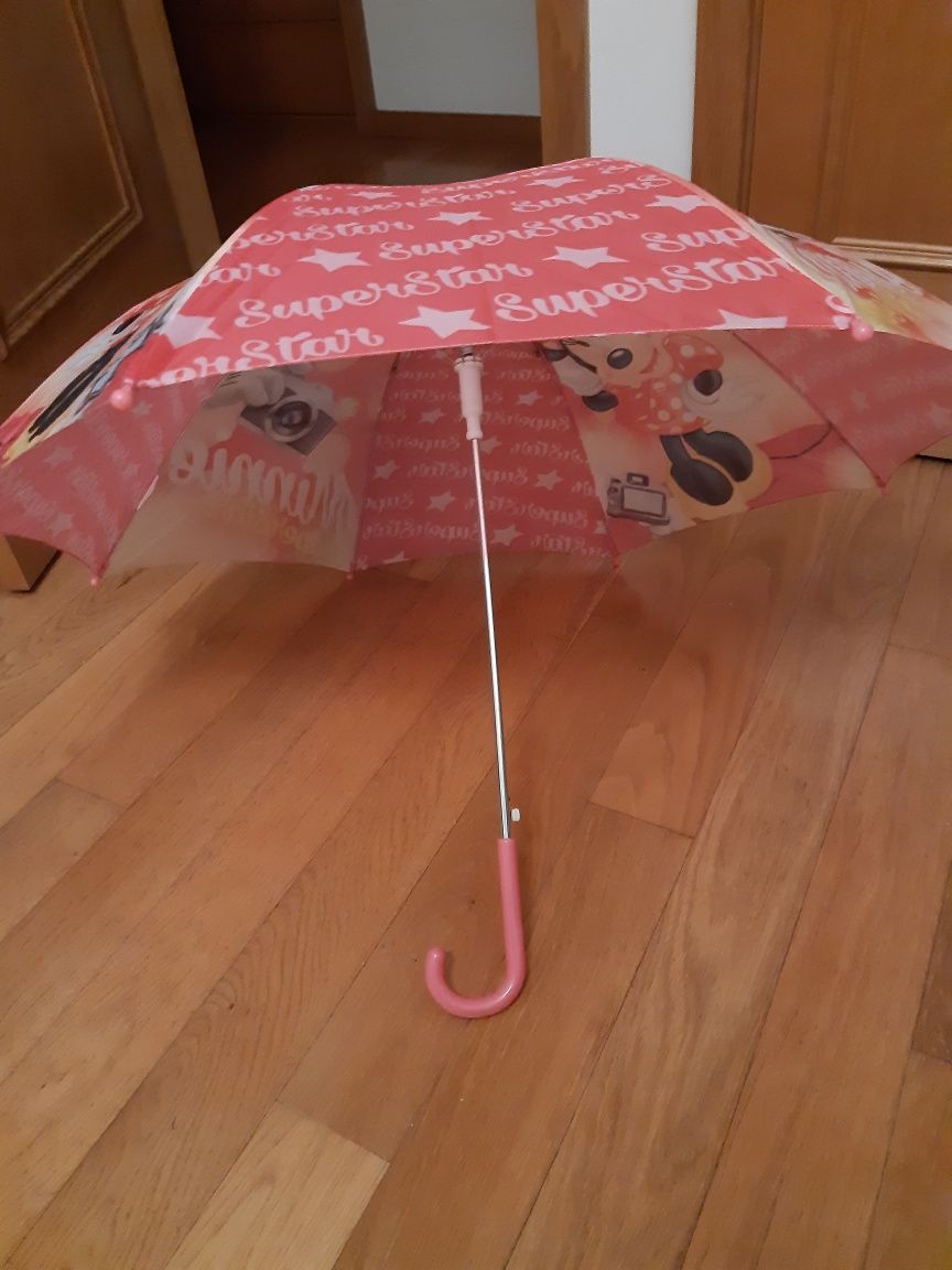 Chapéu de chuva para menina c/ a Minnie