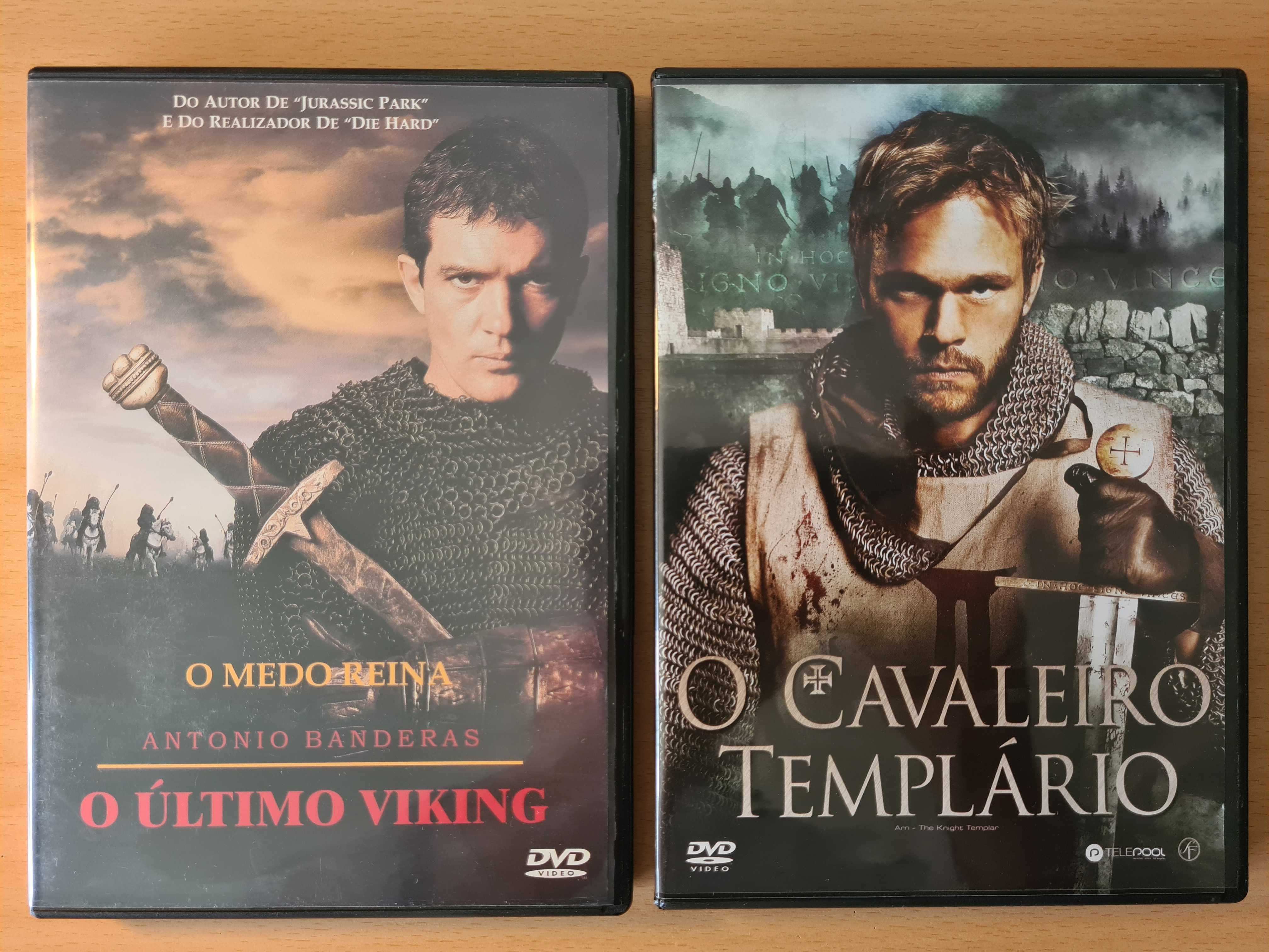2 filmes em DVD Idade Média: O Último Viking e O Cavaleiro Templário