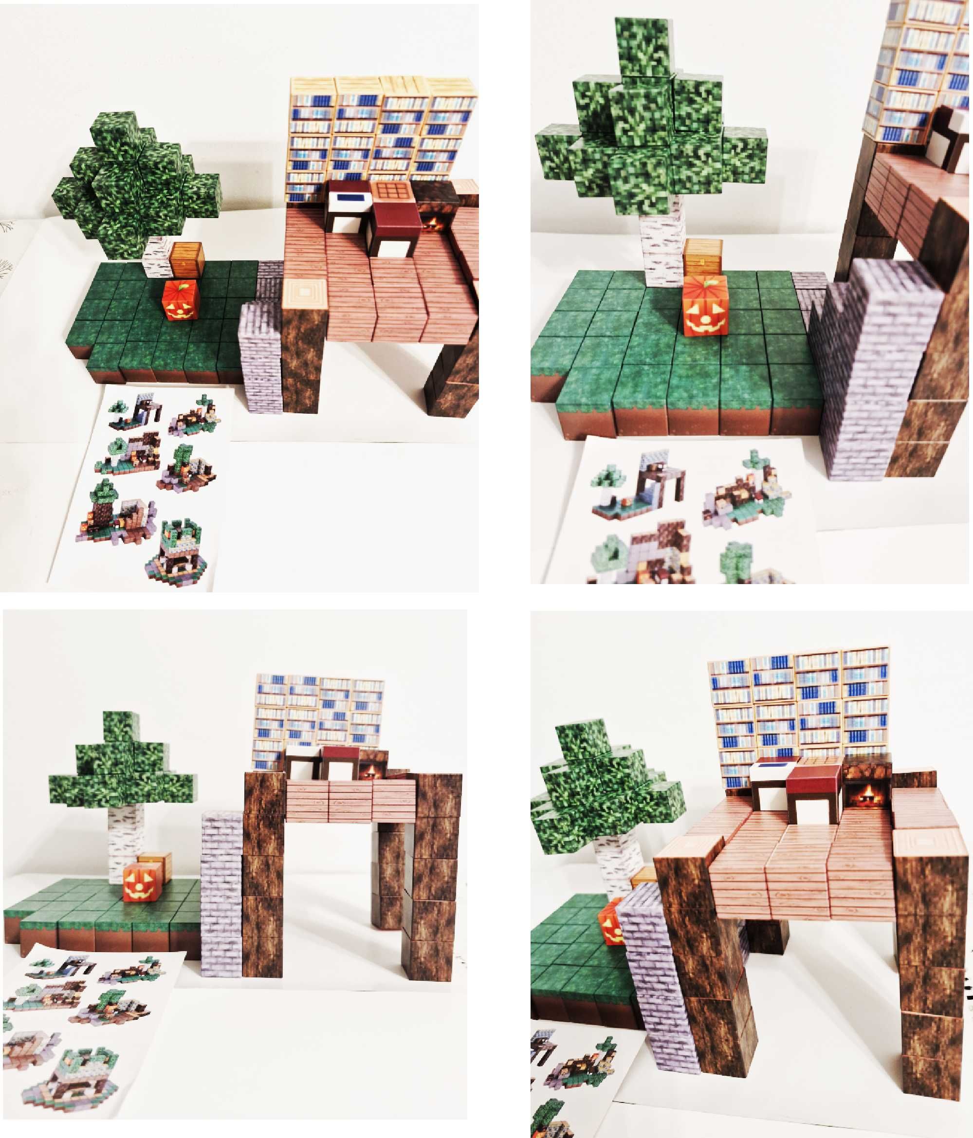 Magnetyczne Klocki 128 szt w stylu Minecraft duże bloki