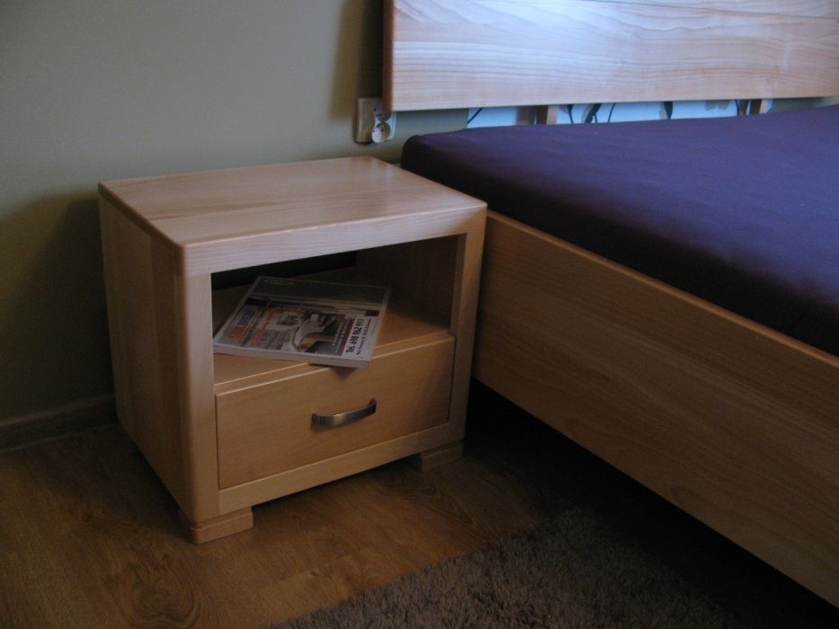 SOLIDNE łóżko 160x200 drewniane bukowe 100% lity buk Producent