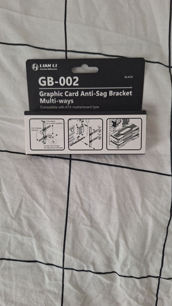 Uchwyt do karty graficznej lian li graphic card anti sag bracket