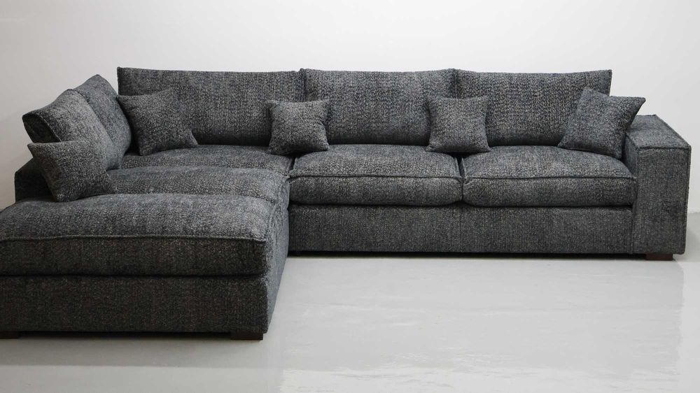 THY Narożnik poduszki oparciowe grafitowy kolor nowoczesna kanapa rogó