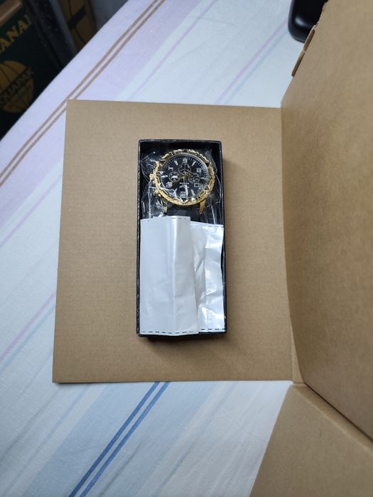 Чоловічий годинник з хрестиком і браслет