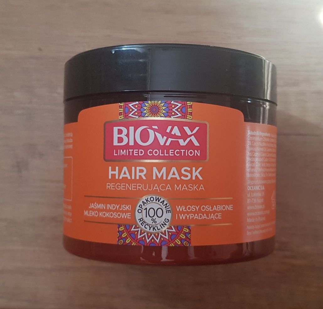 Biovax Limited maska do włosów jaśmin indyjski mleko kokosowe