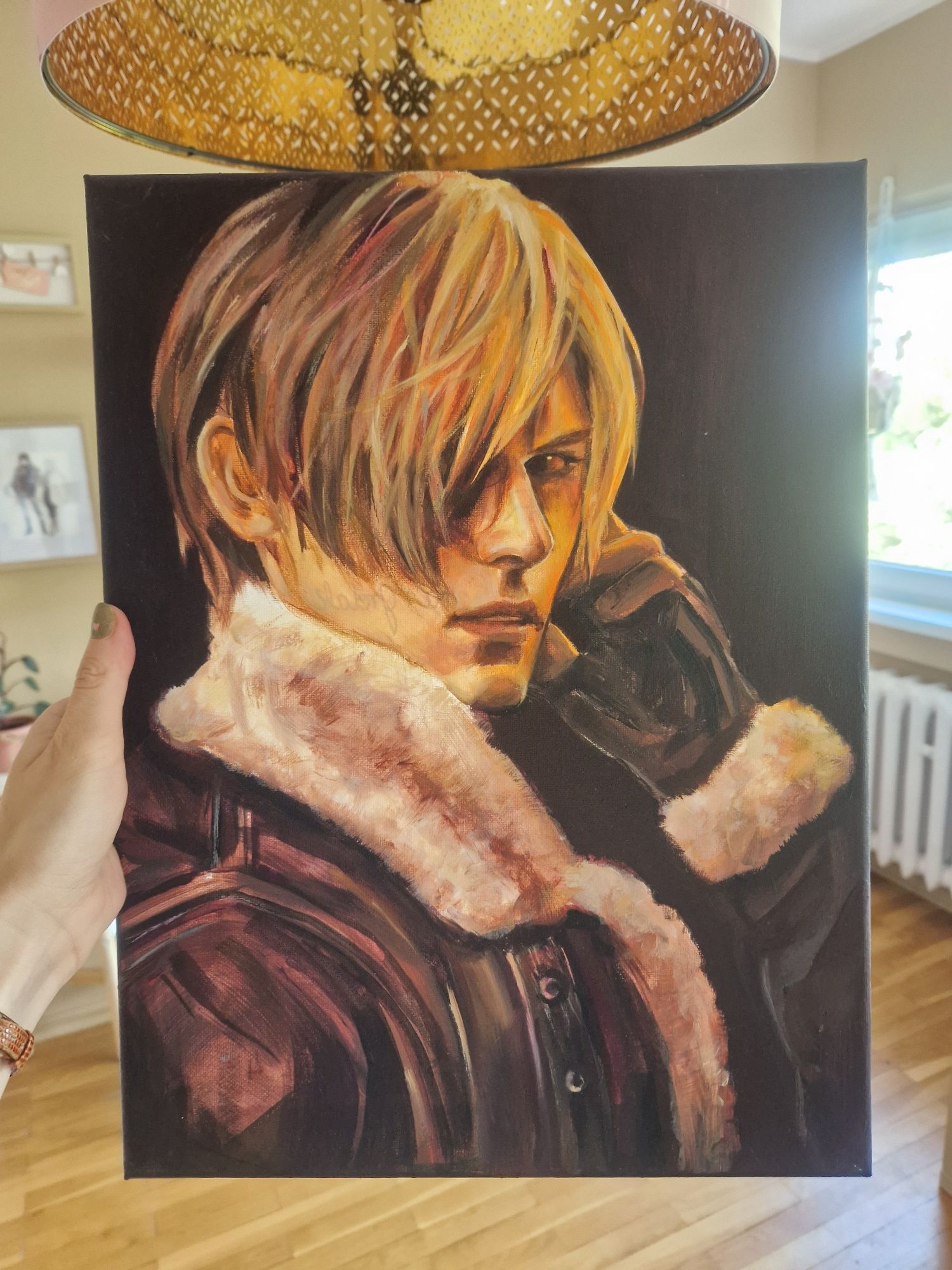Obraz olejny na płótnie Resident Evil 4, Leon S. Kennedy, Capcom, RE