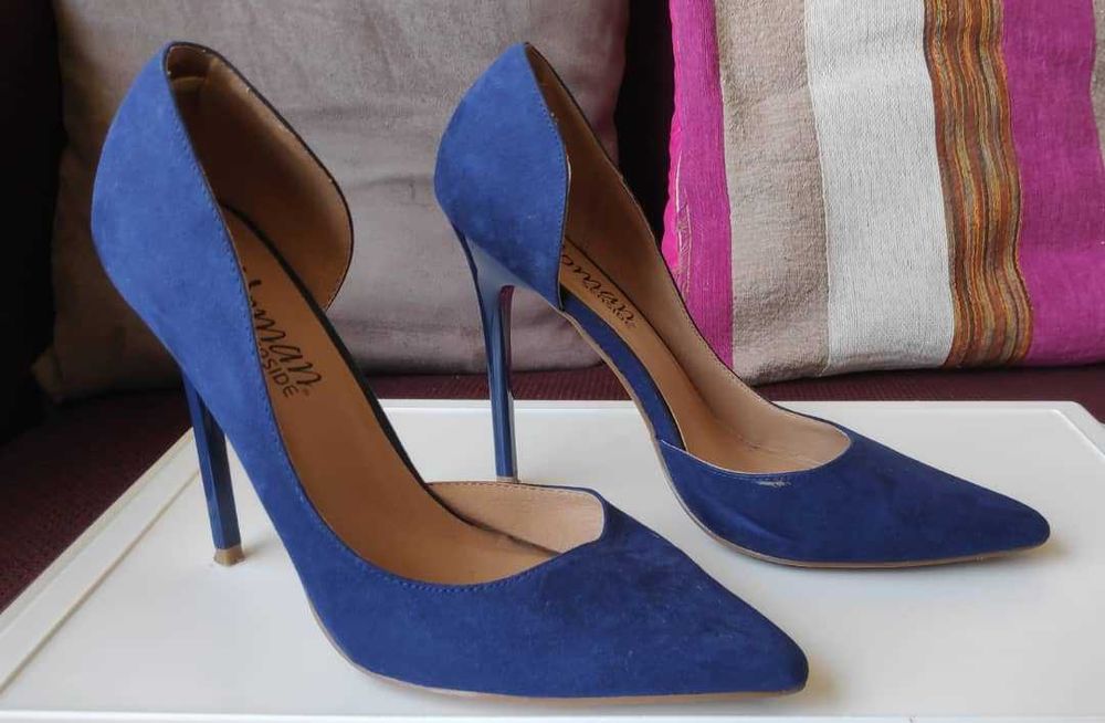 Sapato Salto Alto  - 38 azul
