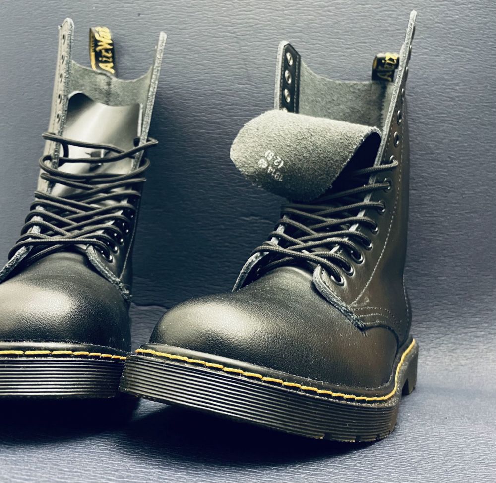Glany oficerki Combat Boots Dr Martin kozaki 14 dziurek wysokie buty