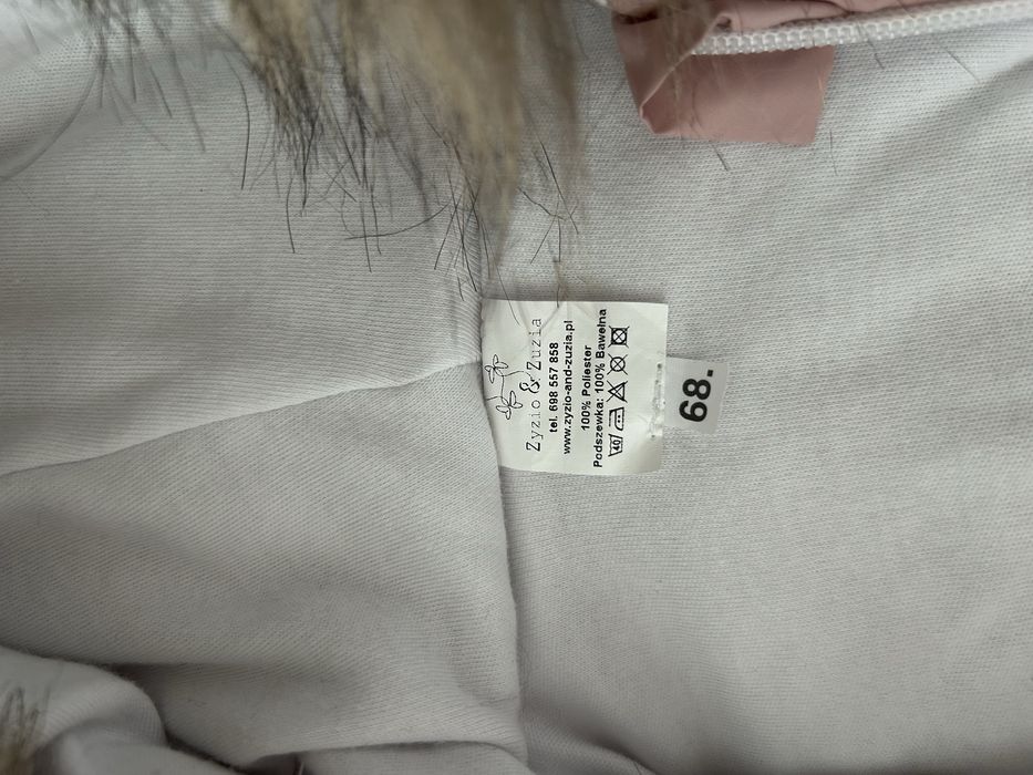 Kombinezon dziewczęcy zimowy r68