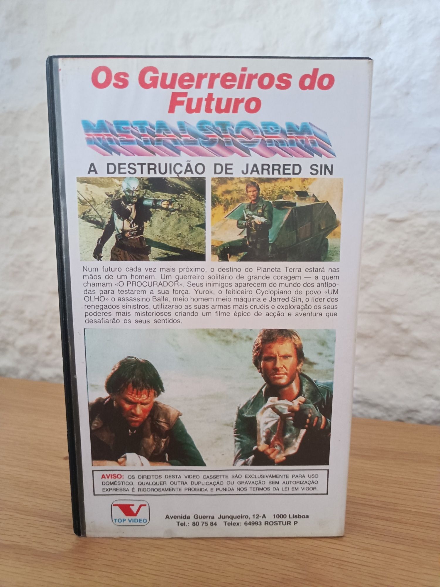 Filme VHS Os Guerreiros do Futuro (Metalstorm)