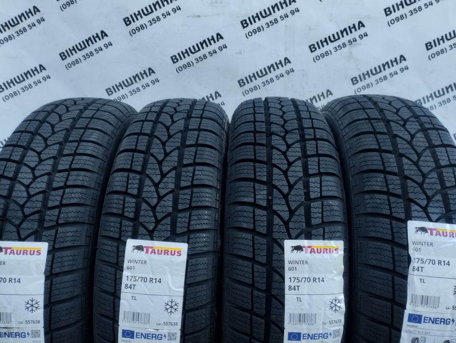 Шини 175/70 R 14 TAURUS Winter 601. Зима. Нові колеса склад.