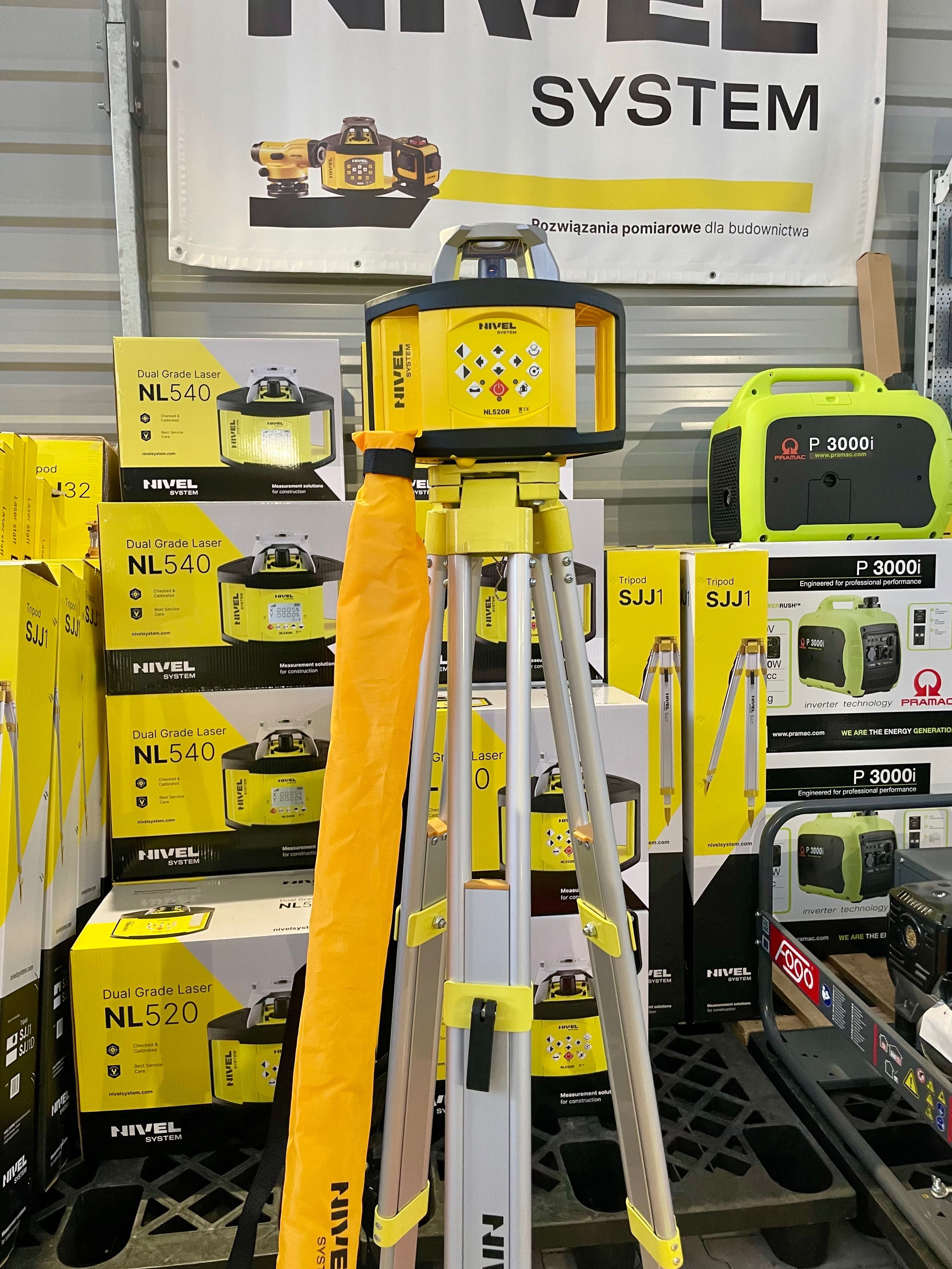 Niwelator laser. Nivel System NL520 DIGITAL RD700 Statyw,łata, nowy FV