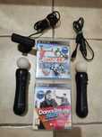 Kontrolery Move, kamerka, 2 gry, Playstation PS3, PS4