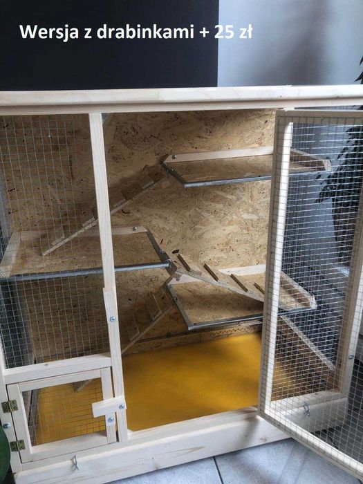 Klatka drewniana dla gryzonia gryzoni szynszyli szynszyla koszatniczki