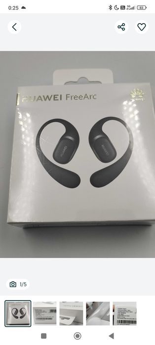 Słuchawki bezprzewodowe Huawei free arc z przewodnictwem powietrznym