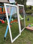 Okno balkonowe tarasowe z moskitiera 208x98