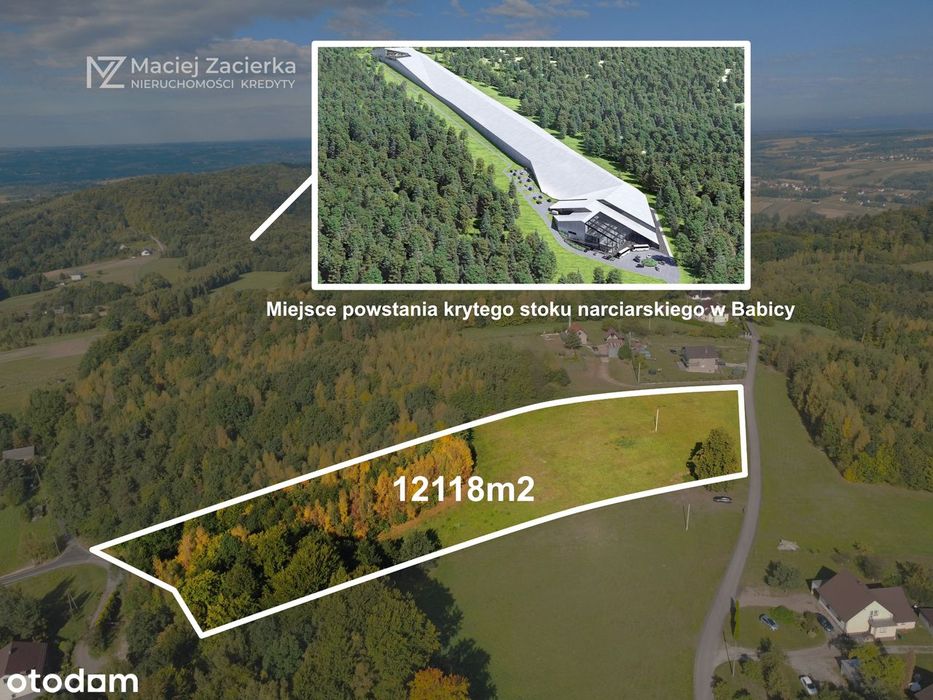 Widokowa działka siedliskowa z potencjałem Wysoka ( gmina Wadowice)