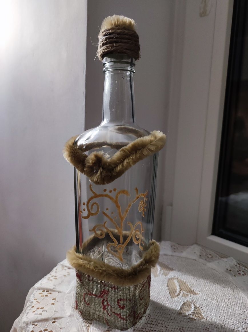Butelka szklana prezentowa
