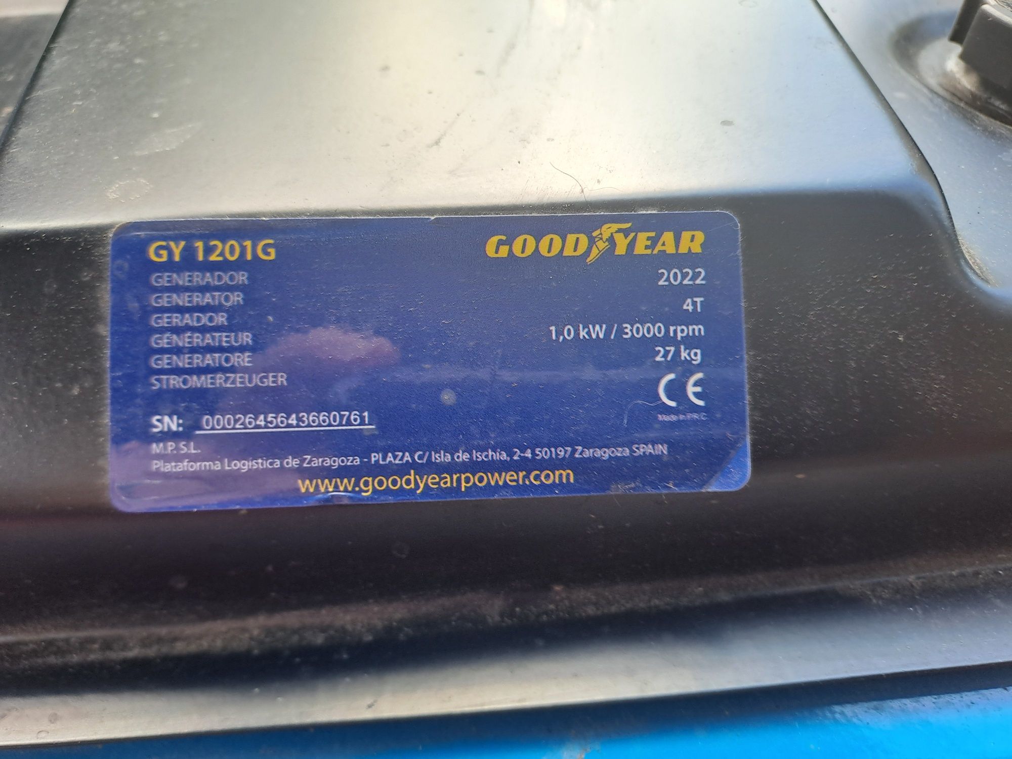 Генератор бензиновий Goodyear GY1201G 1.1 кВт