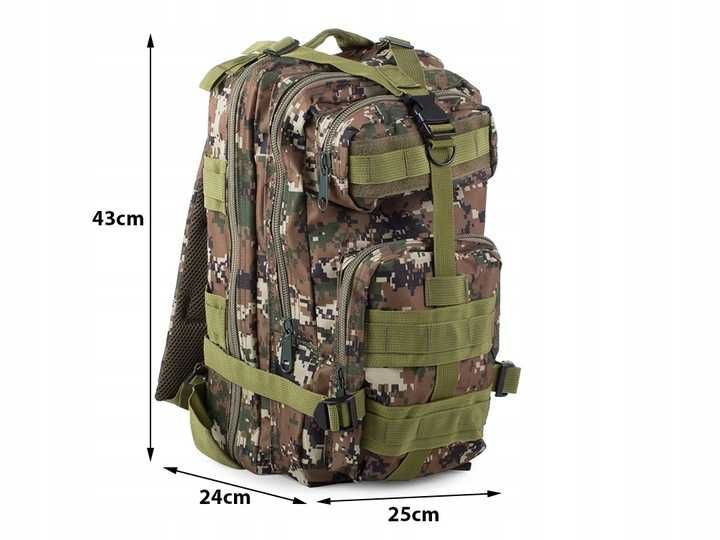 Plecak Taktyczny  Wojskowy  MILITARNY SURVIVAL 30L