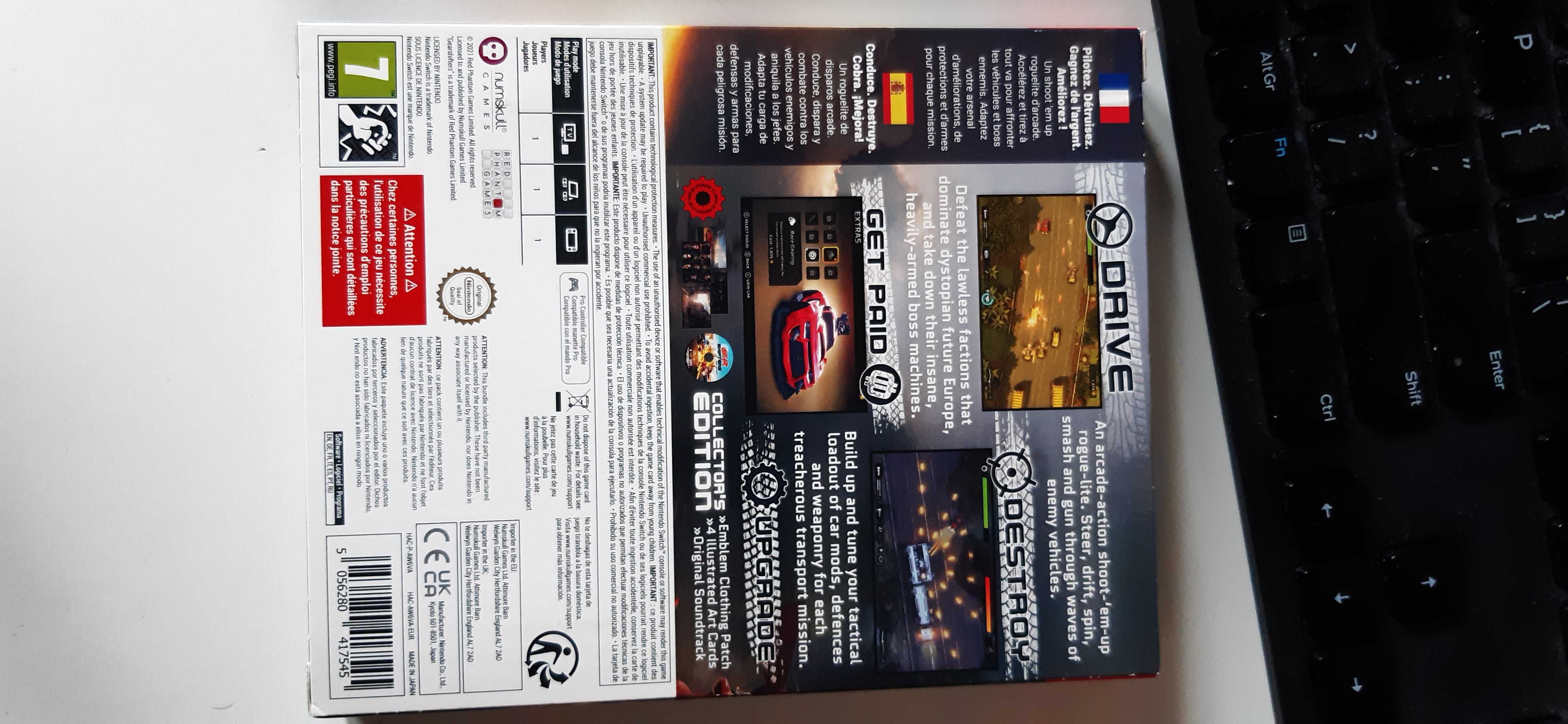 nintendo switch gra gear shifters, edycja kolekcjonerska