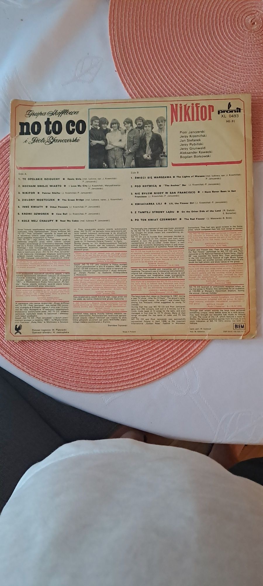 Płyta winylowa  hi-fi  "no to co"
