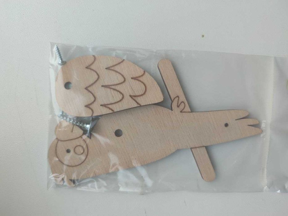 Заготовка для бізіборду папуга 12 см крутить крильцем