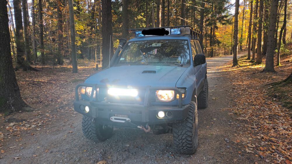 Zamiana-Pajero Long 7osób 4x4-Przeprawówka-Offroad-Klima-Webasto-Skóra
