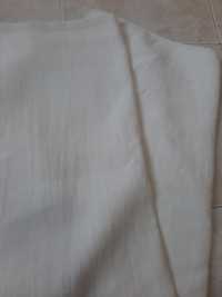 Meio lençol de linho caseiro